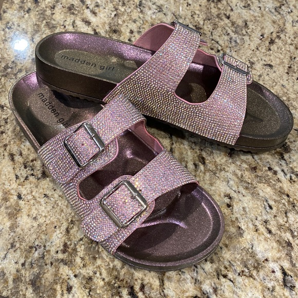 Madden Girl Shoes Madden Girl Rhinestone Slides Poshmark